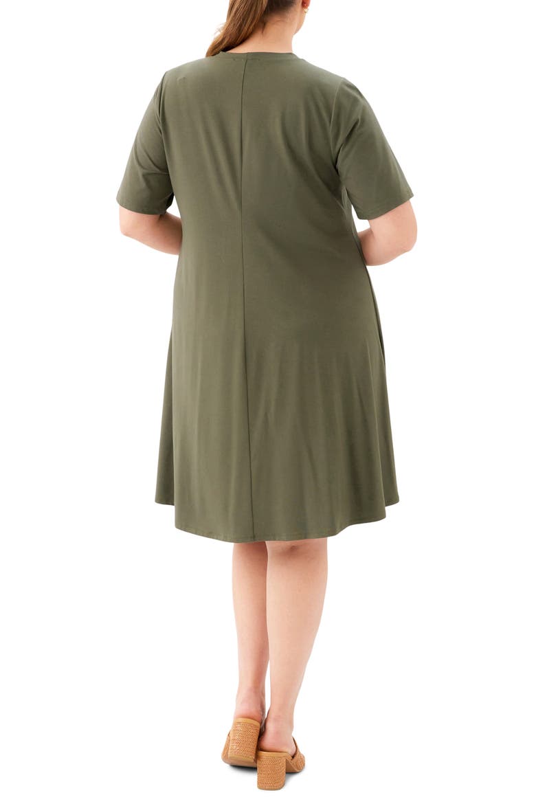 A-Line Jersey Minidress