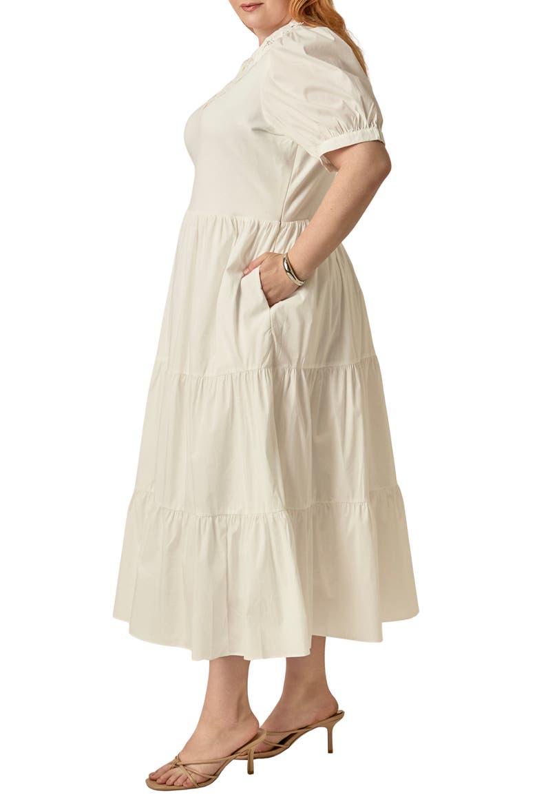 Mixed Media Midi Dress