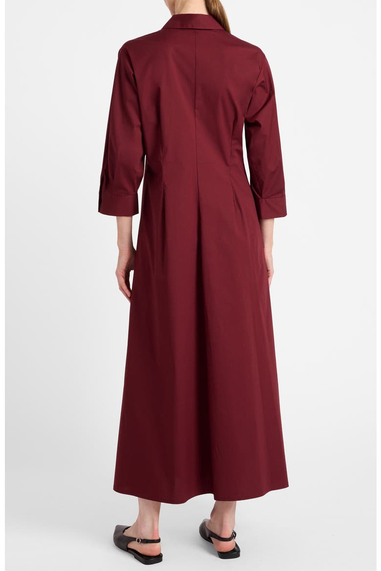 Miley Midi Shirt Dress in Cotton Stretch
