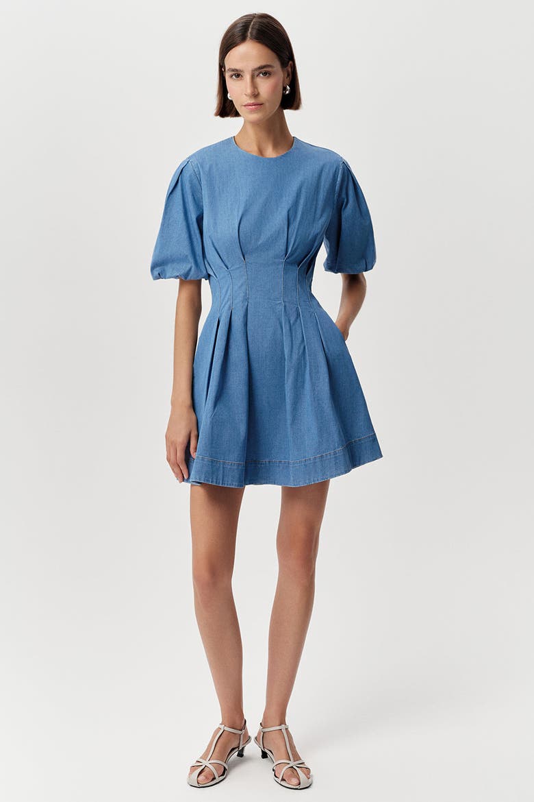 Briella Crew Neck Fitted Mini Dress