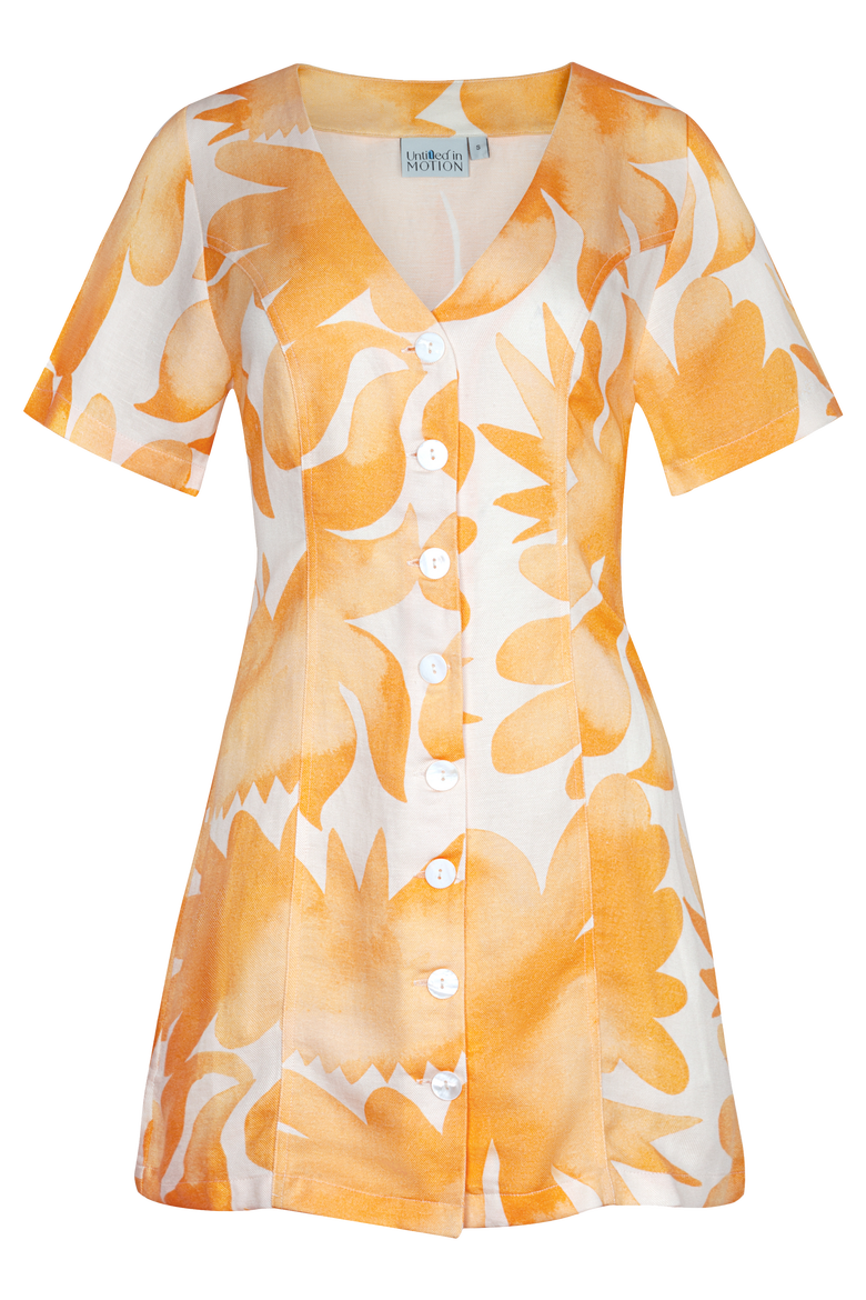 Shinoa Short-Sleeve Printed Mini Dress