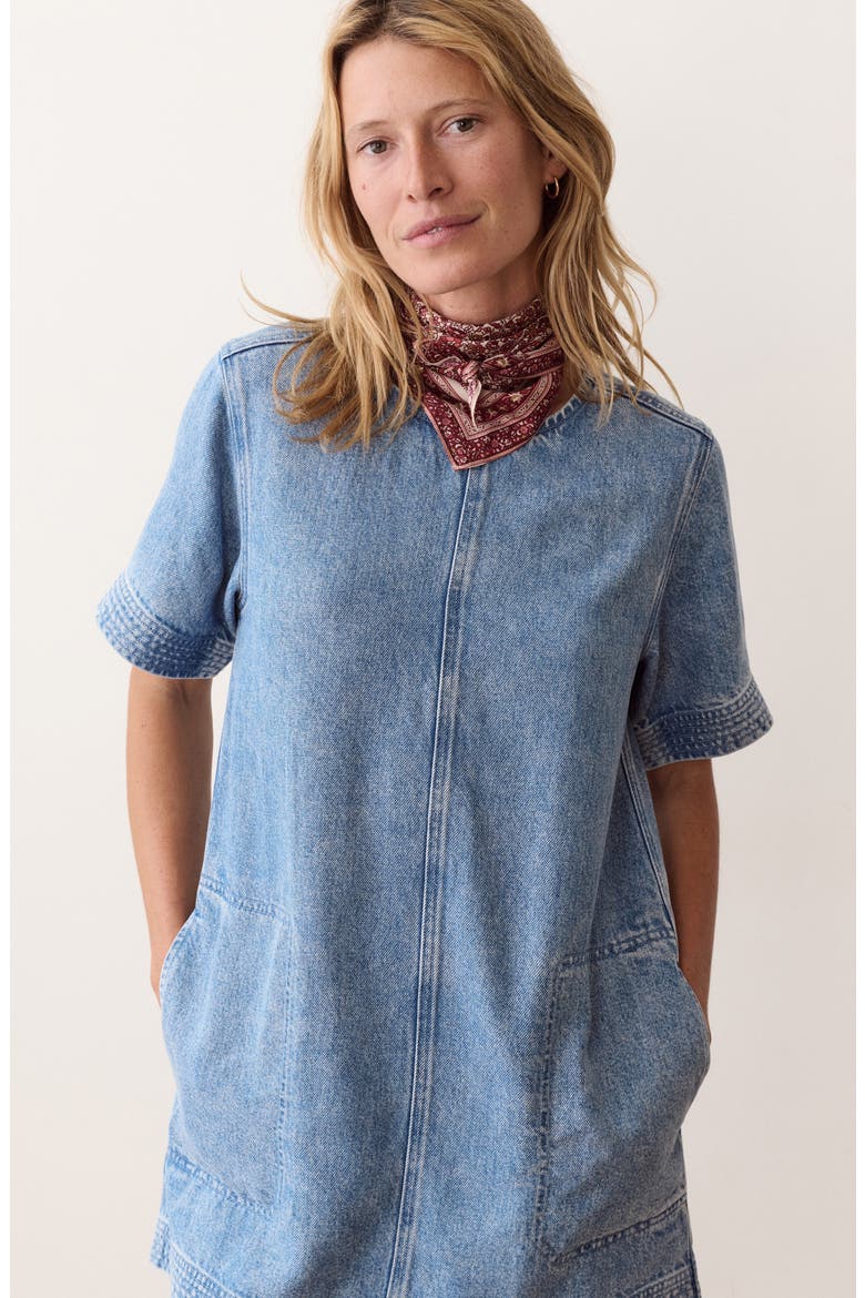 Izzy Denim Shift Minidress