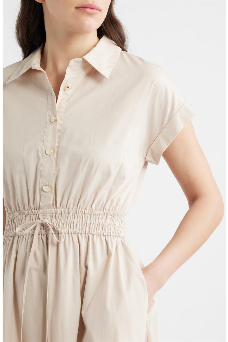 Tie Waist Midi Shirtdress