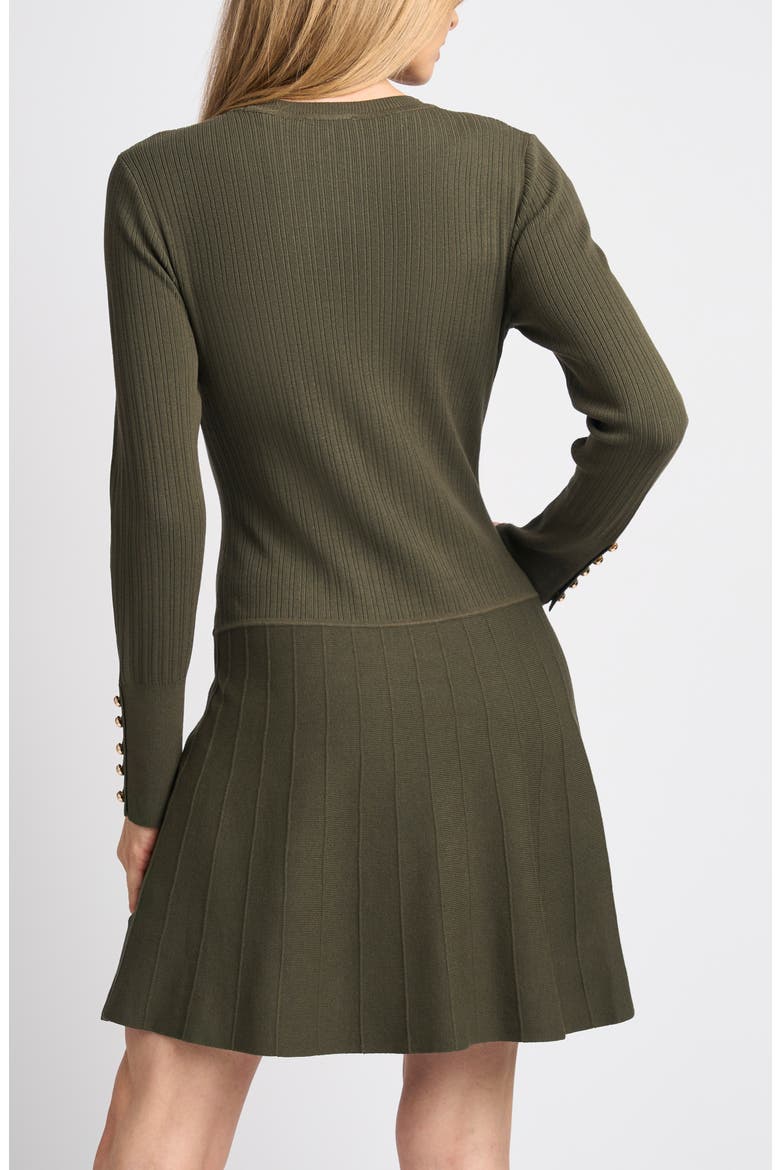 Karla Button Cuff Minidress