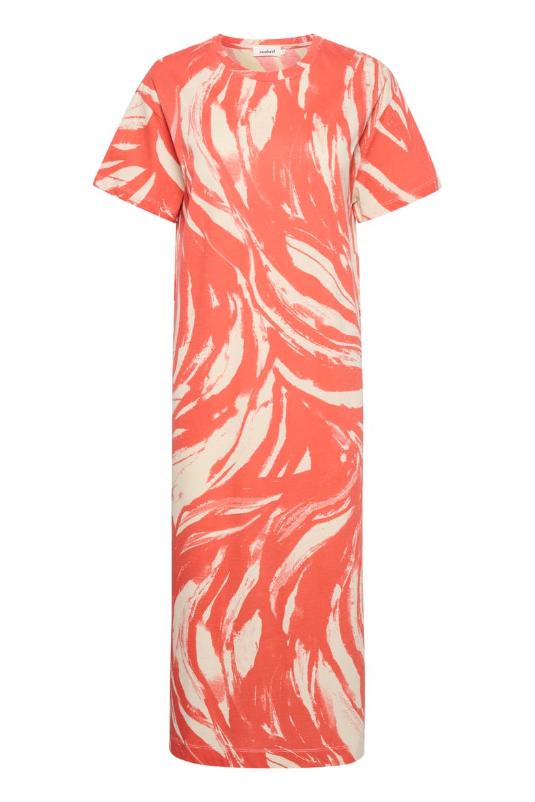 Eva Short Sleeve Crew Neck Midi Dress