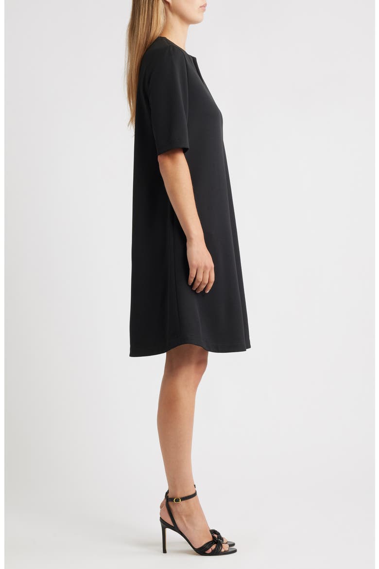 Stretch Crepe A-Line Dress