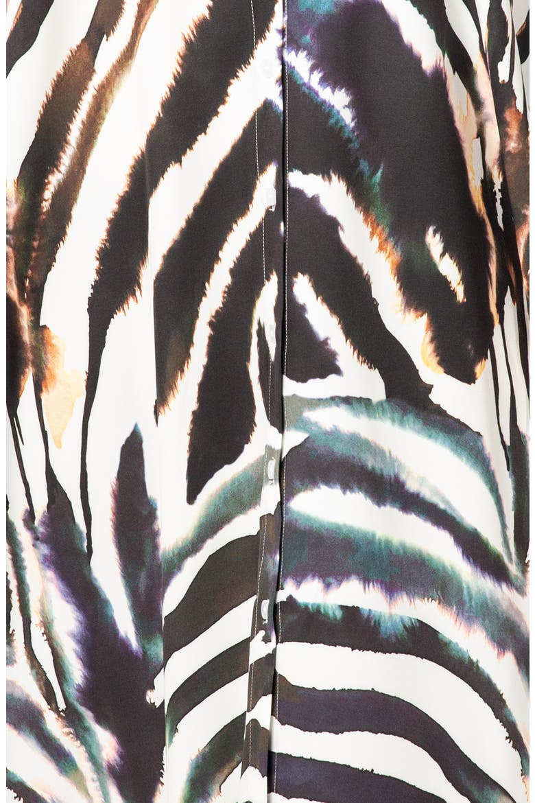 Drape Maxi Shirtdress