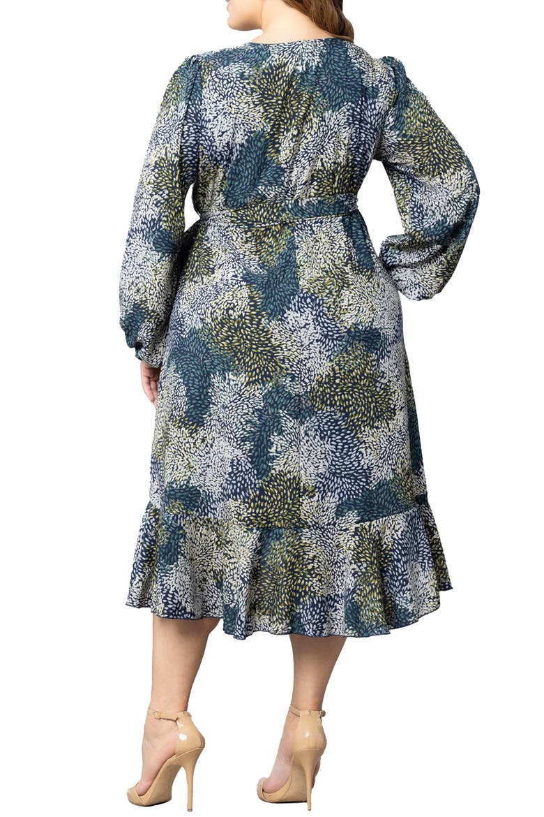 Julia Long Sleeve Midi Wrap Dress