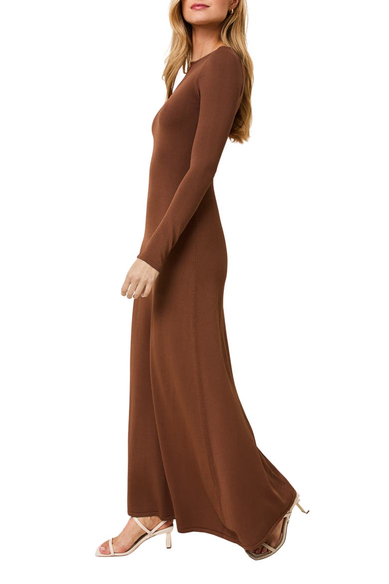 The Dora Long Sleeve Knit Maxi Dress