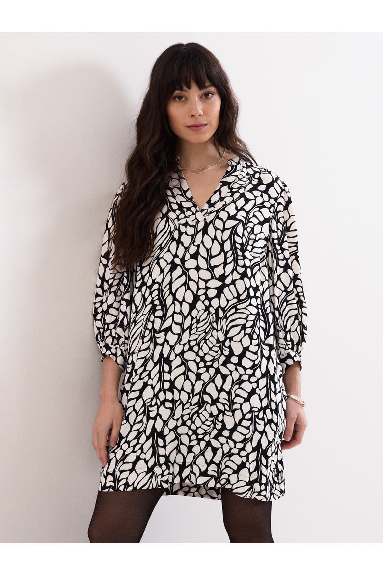 Milicia V-Neck Printed Mini Tunic Dress