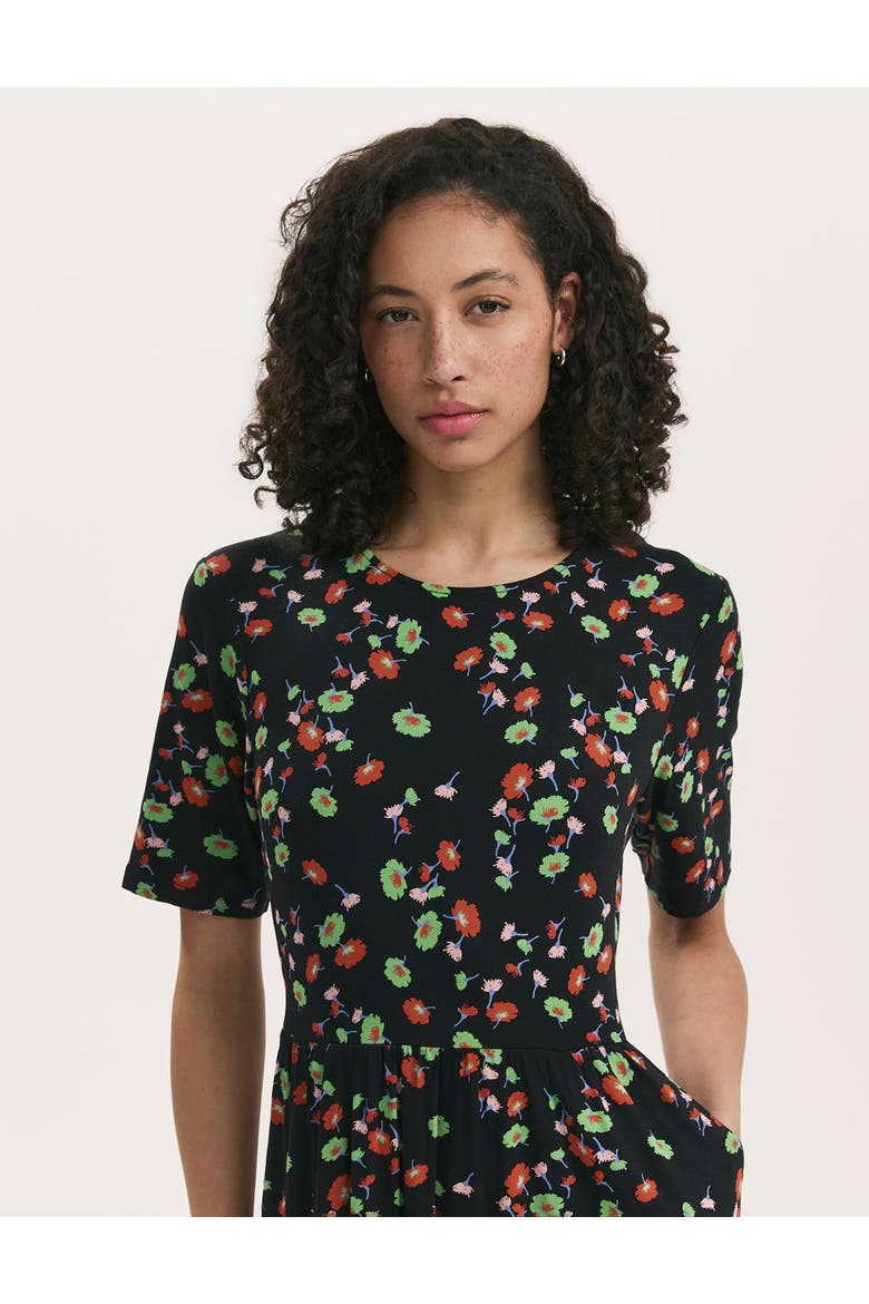 Kathryn Floral Jersey Midi T-Shirt Dress
