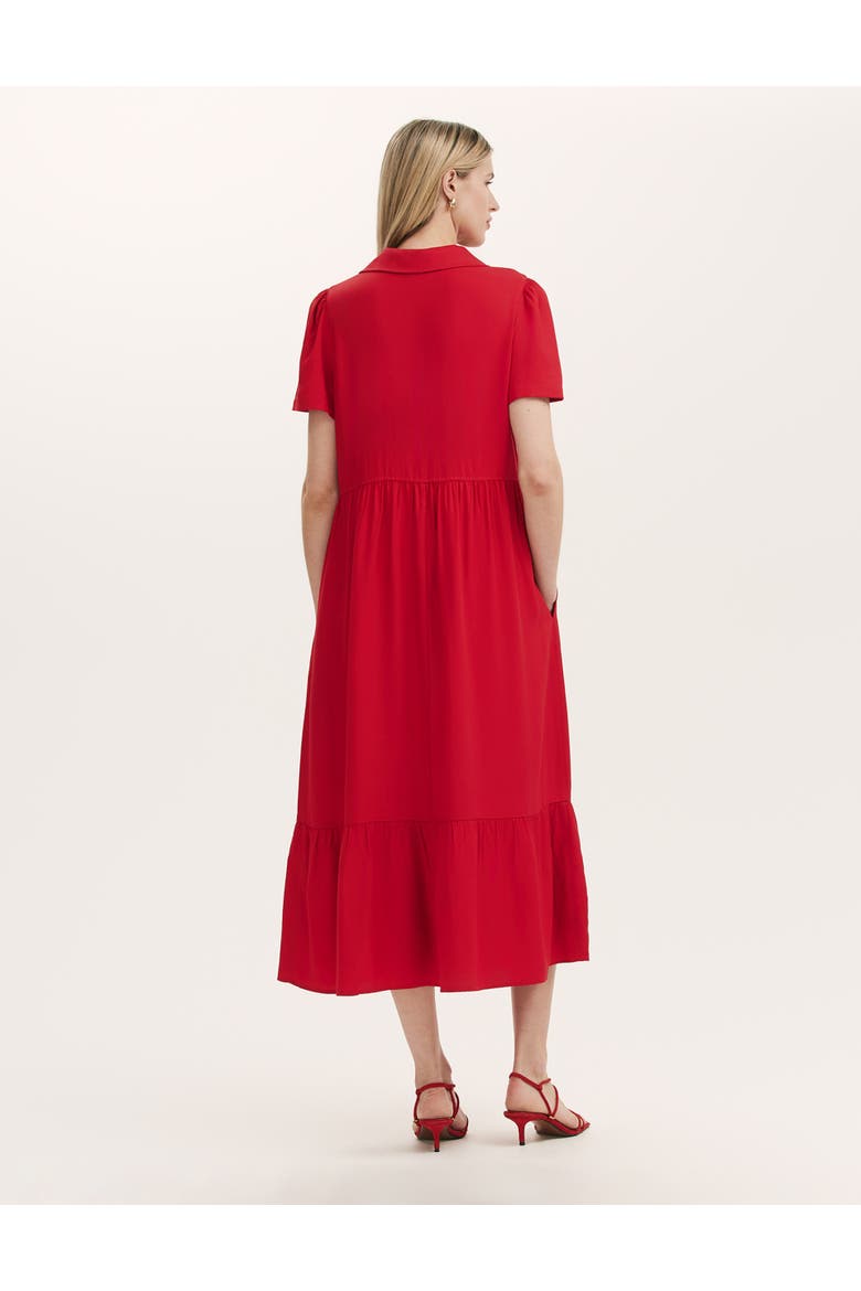 Orion Zip Front Midi Shirt Dress