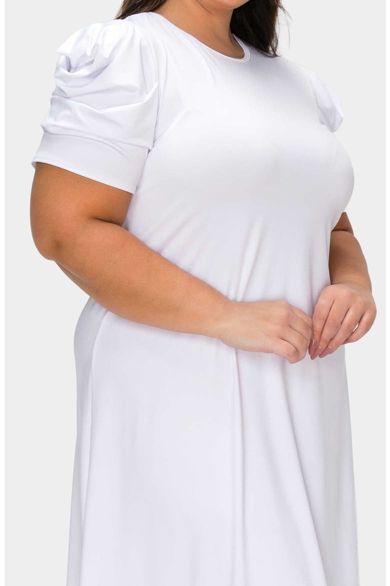 Aleyna Puff Sleeve A-Line Dress