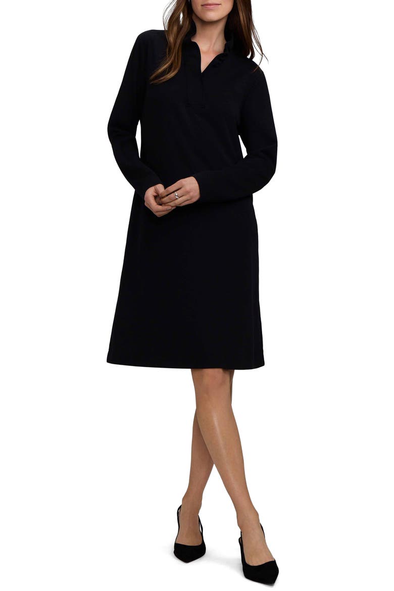 Tammy Long Sleeve Crepe Shirtdress
