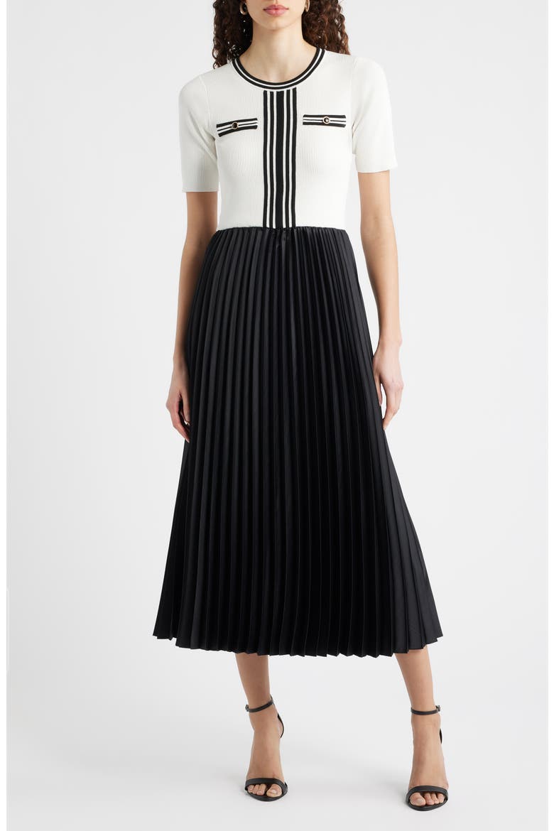 The Mave Mixed Media Sweater Dress