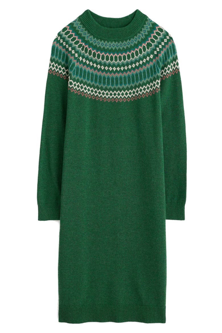 Bird Ring Long Sleeve Sweater Dress