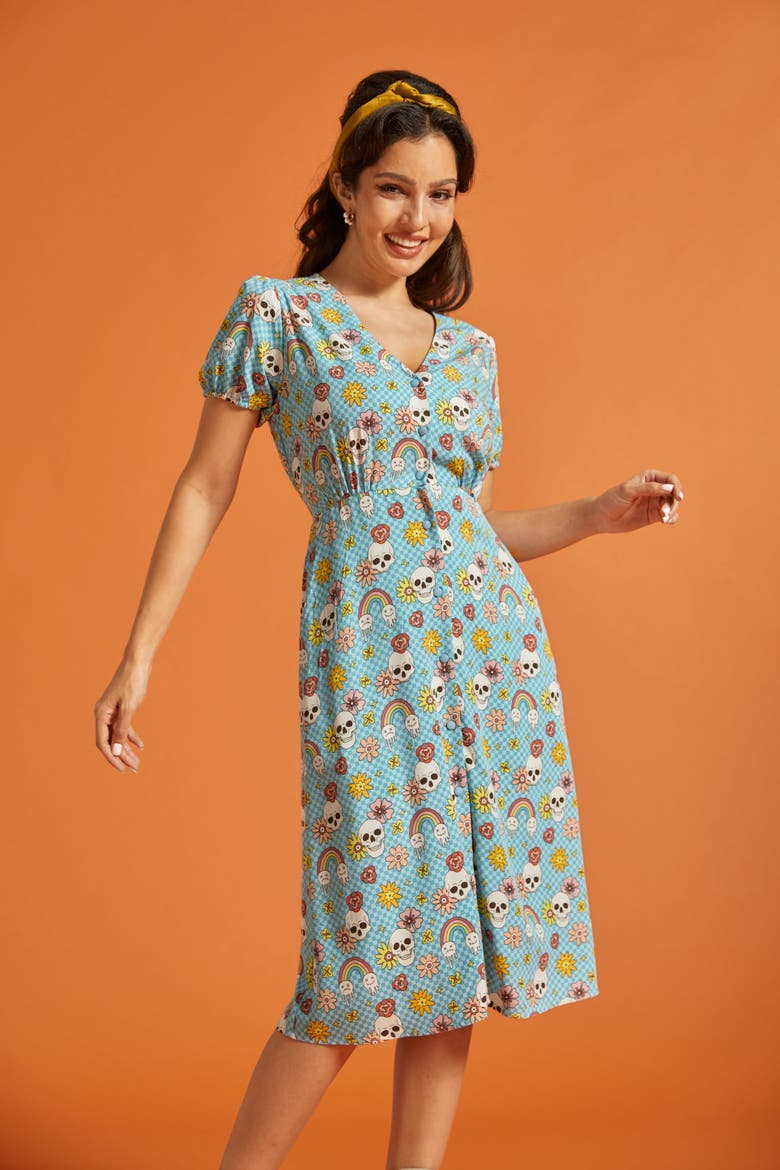 Sundae Stunner Button Front Dress