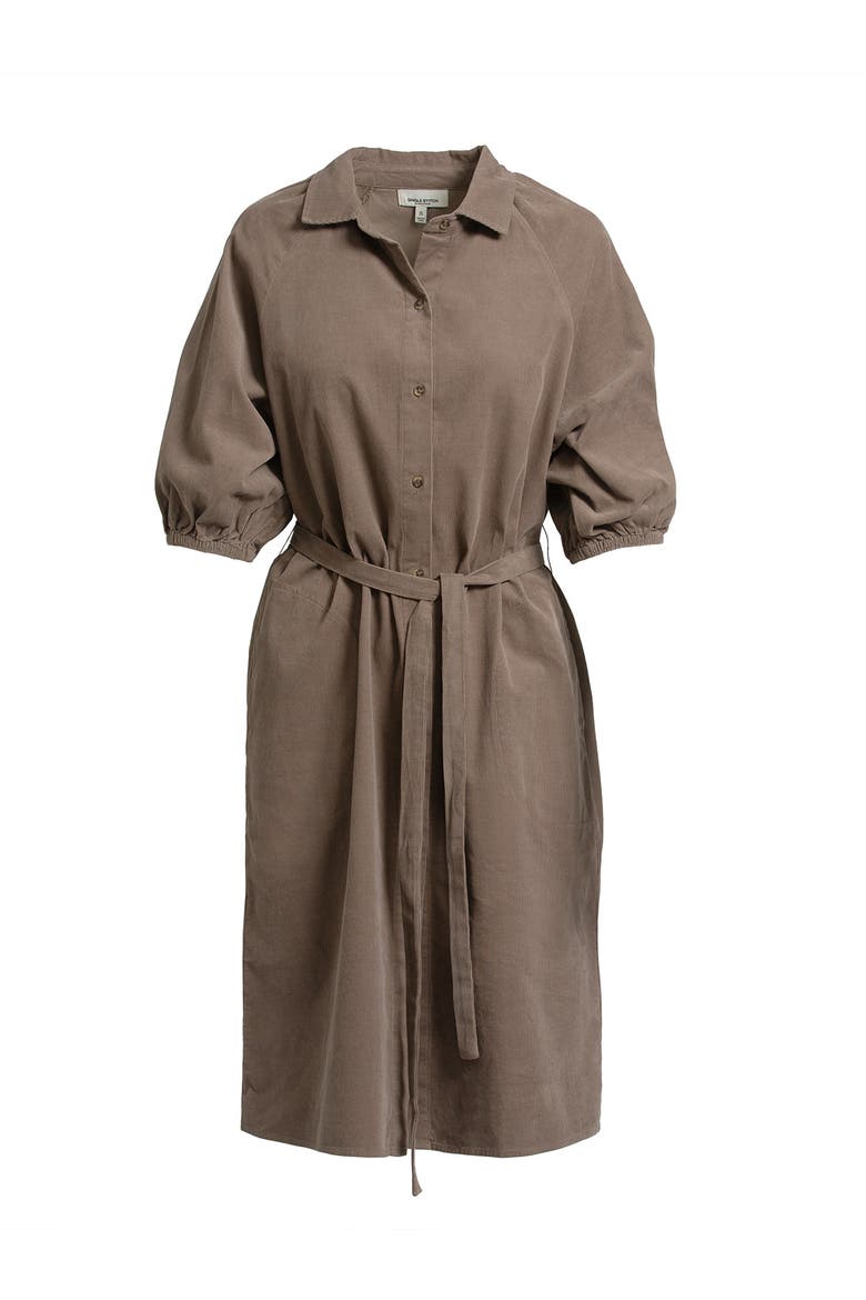 Corduroy Midi Shirtdress