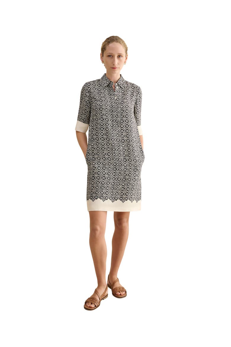 Marciella 3/4 Sleeve Printed Mini Dress