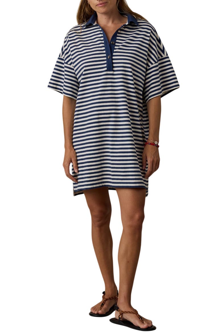 Stripe Cotton Polo Dress