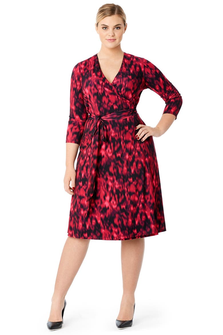 Print Jersey Wrap Dress
