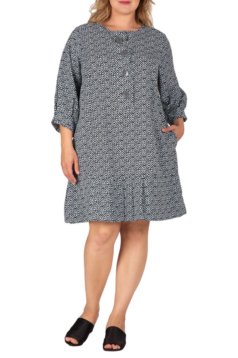 Long Sleeve Flounce Dress