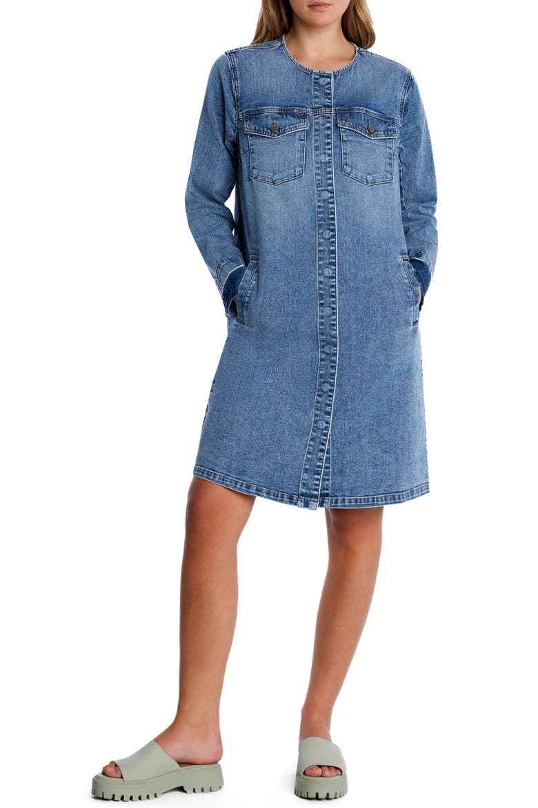 Clara Long Sleeve Denim Shirt Dress
