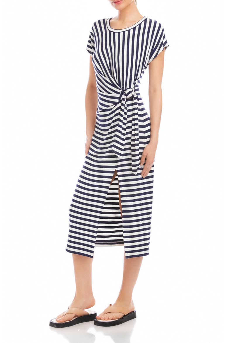 Marisa Side Knot Midi T-Shirt Dress