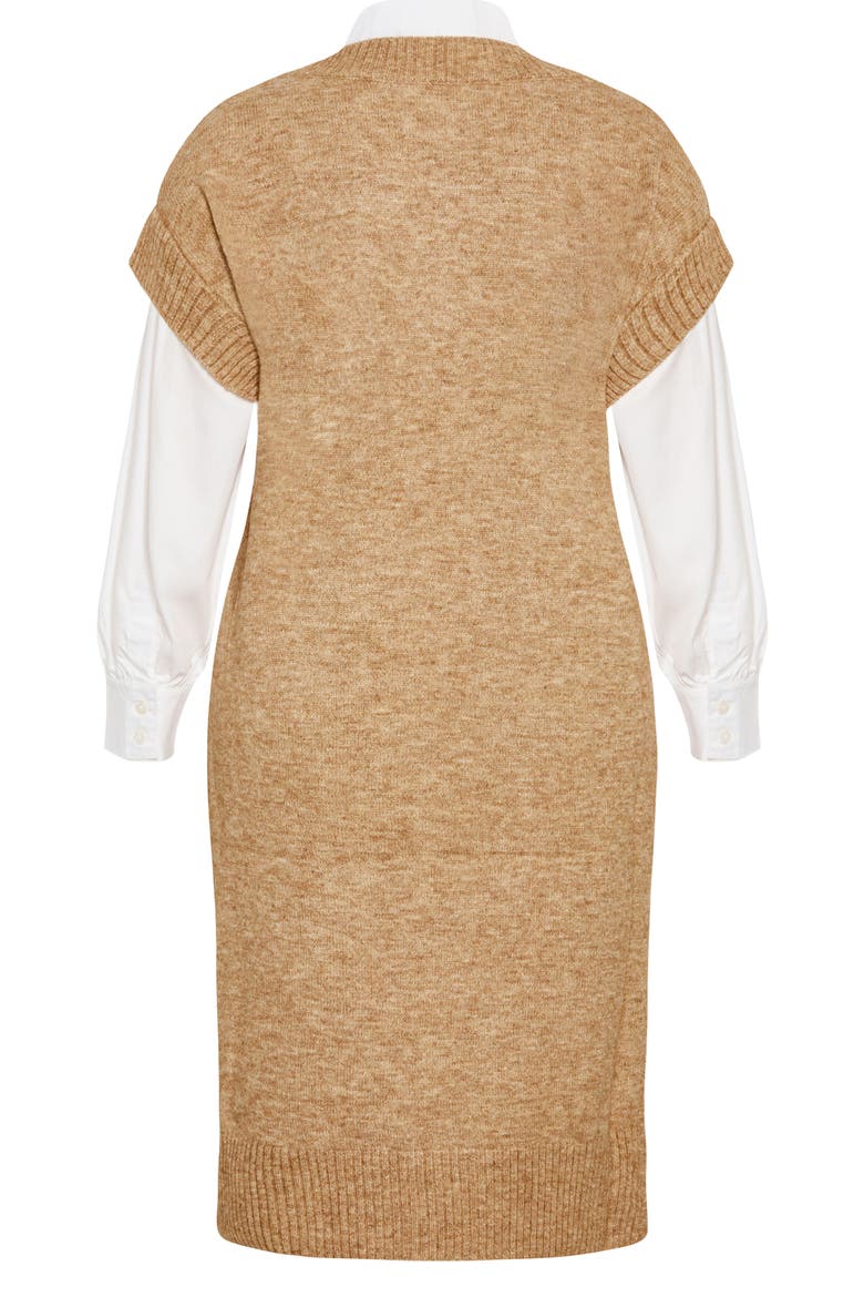 Gloria Layered Long Sleeve Knit Dress