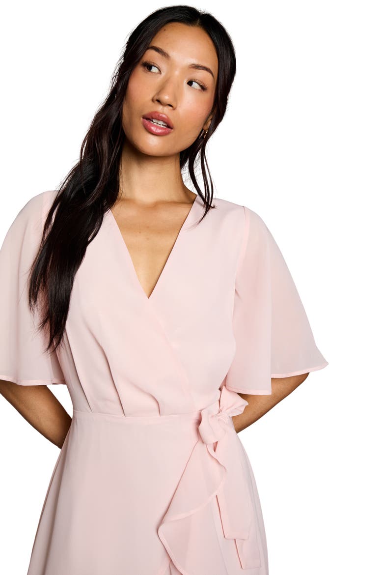 Angel Sleeve Bridesmaid Maxi Dress