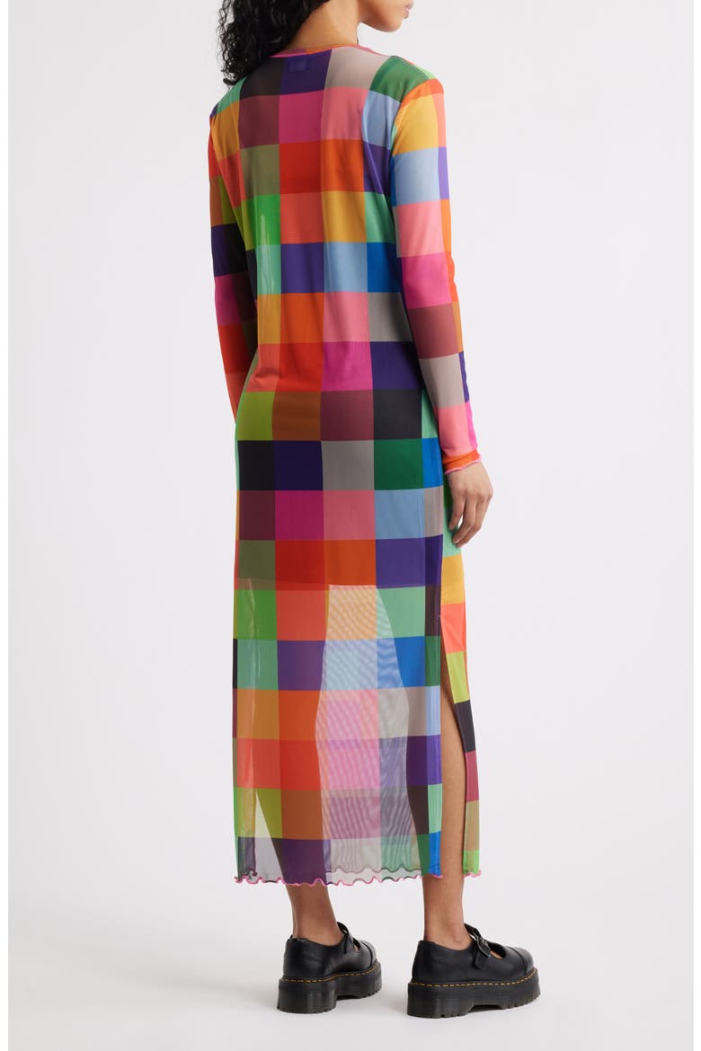 Mad About You Long Sleeve Mesh Midi Dress