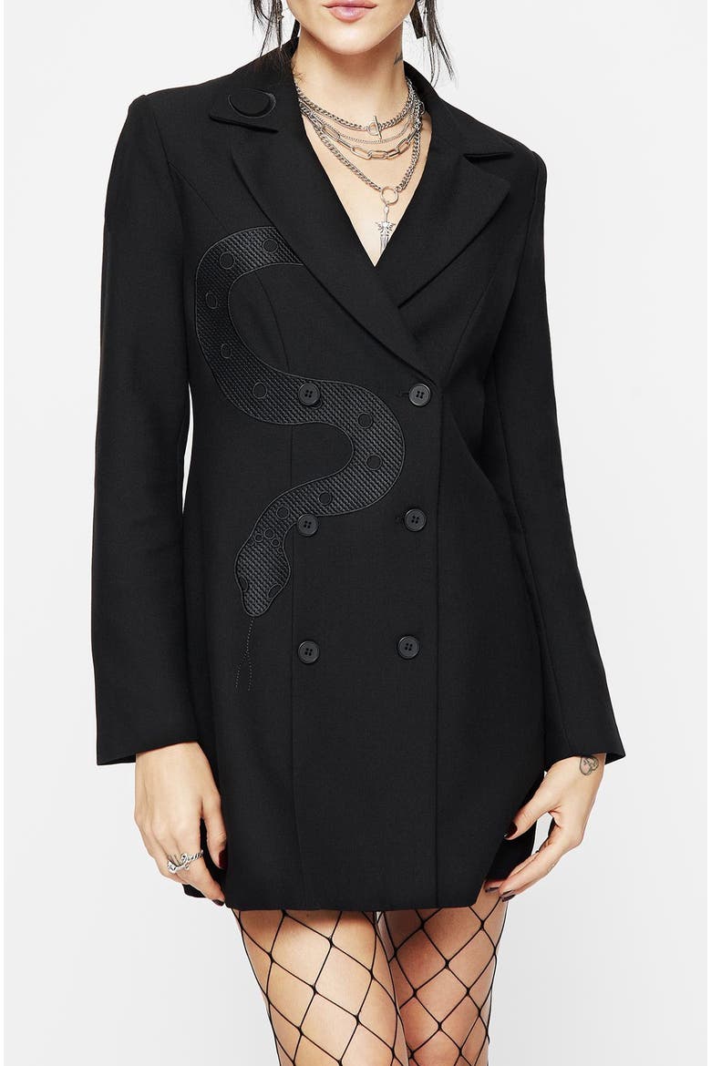 Slither Embroidered Blazer Dress