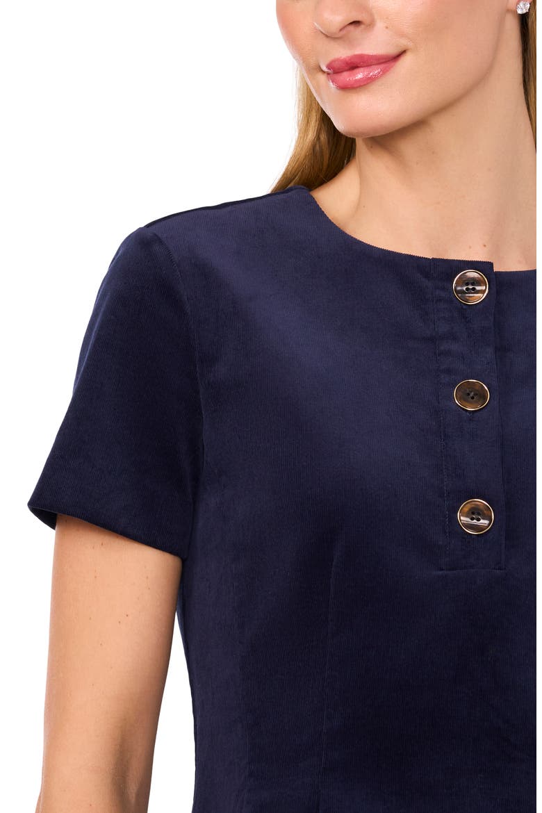 Stretch Cotton Corduroy Minidress