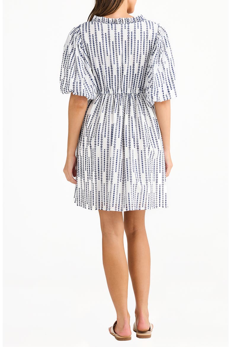 Island Time Vertical Dot Print Shirtdress