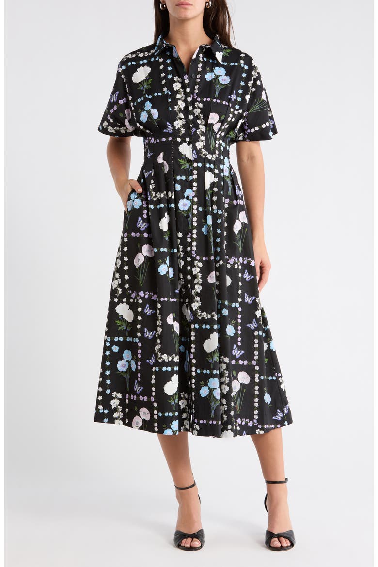 Wilderra Pleated Midi Dress