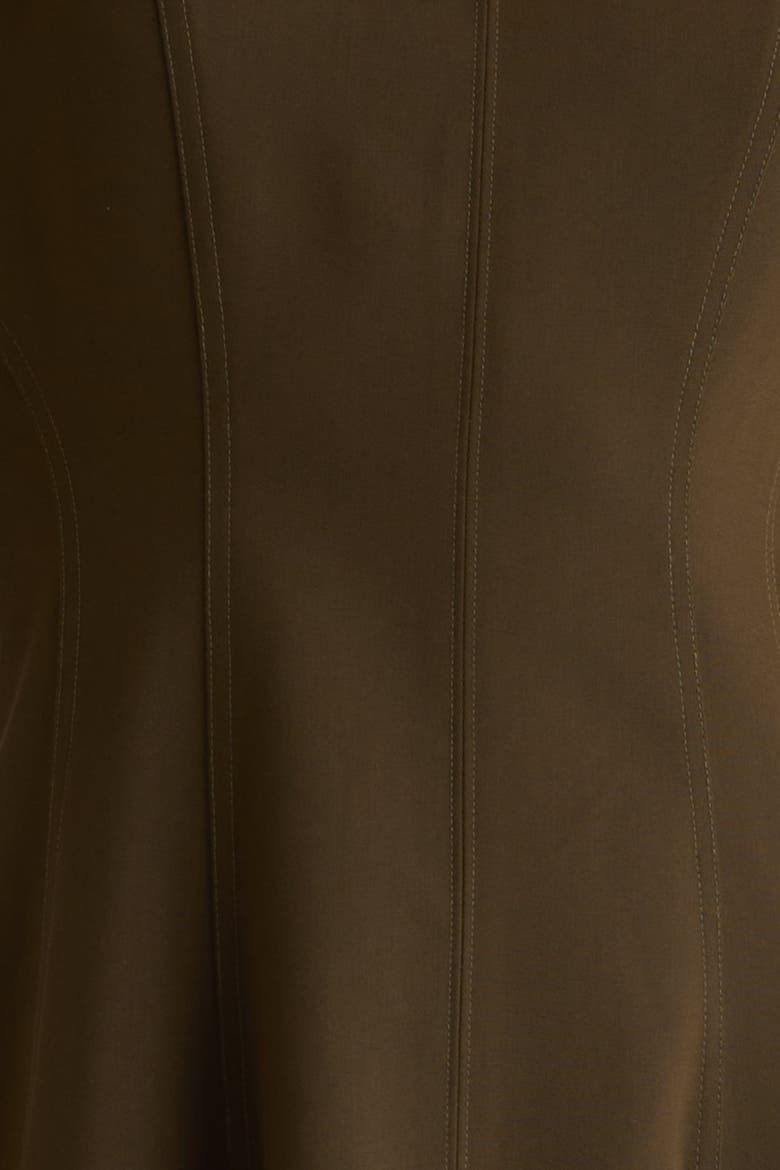 Addison Foldover Scarf-Neck Dress