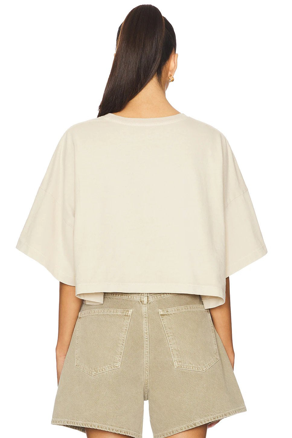 AGOLDE Arli Tee in Brown Rice - Image 3