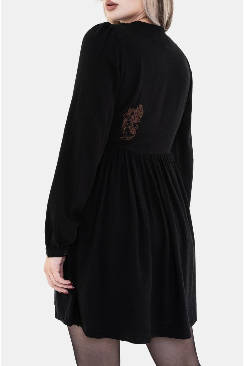 Hexborn Linen-blend Baba Yaga Mini Dress