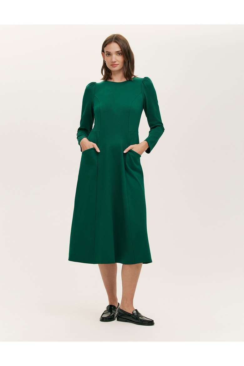 Felice Ponte Jersey Midi Dress