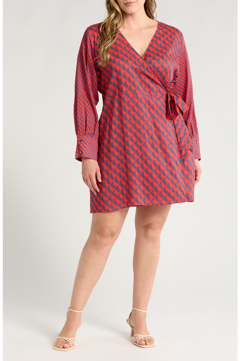 Althea Long Sleeve Wrap Dress