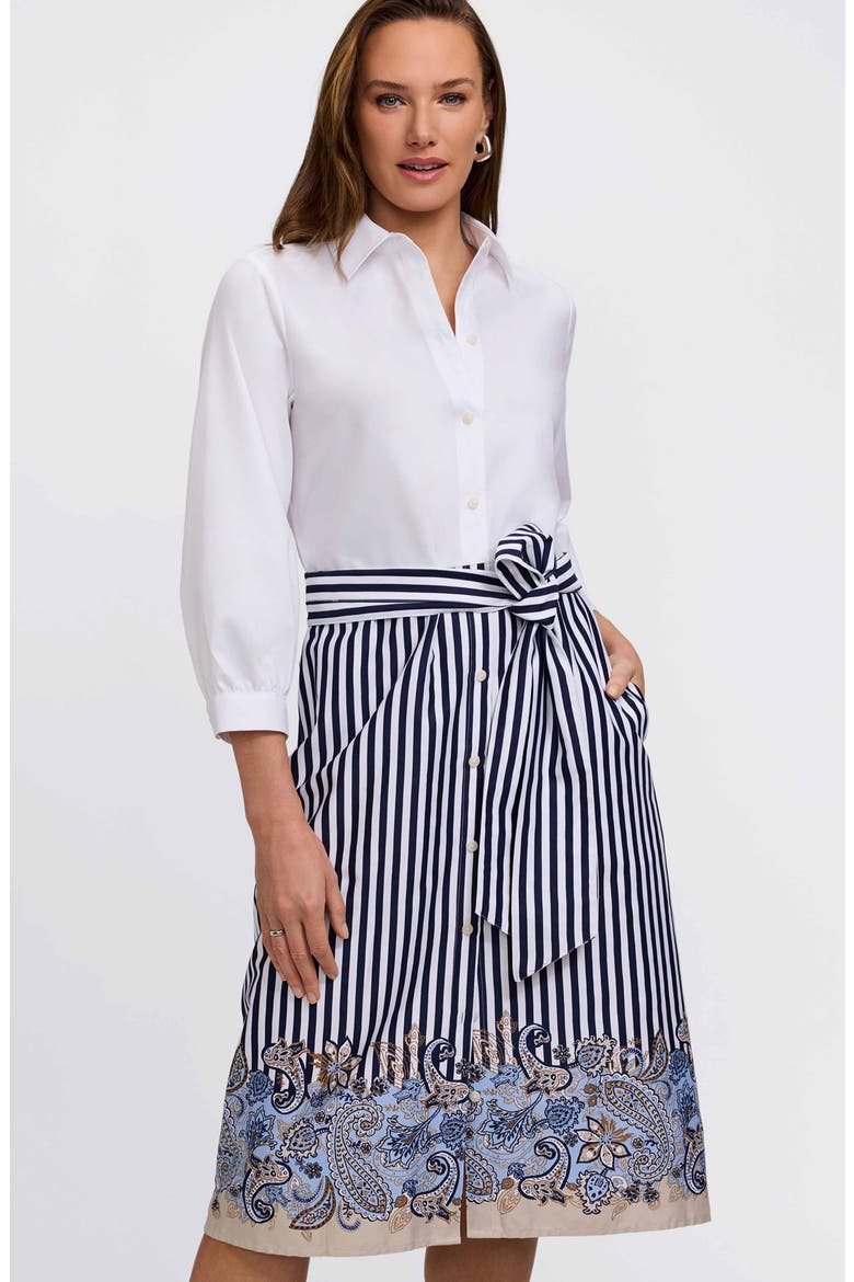 Esther Tie Waist Midi Shirtdress