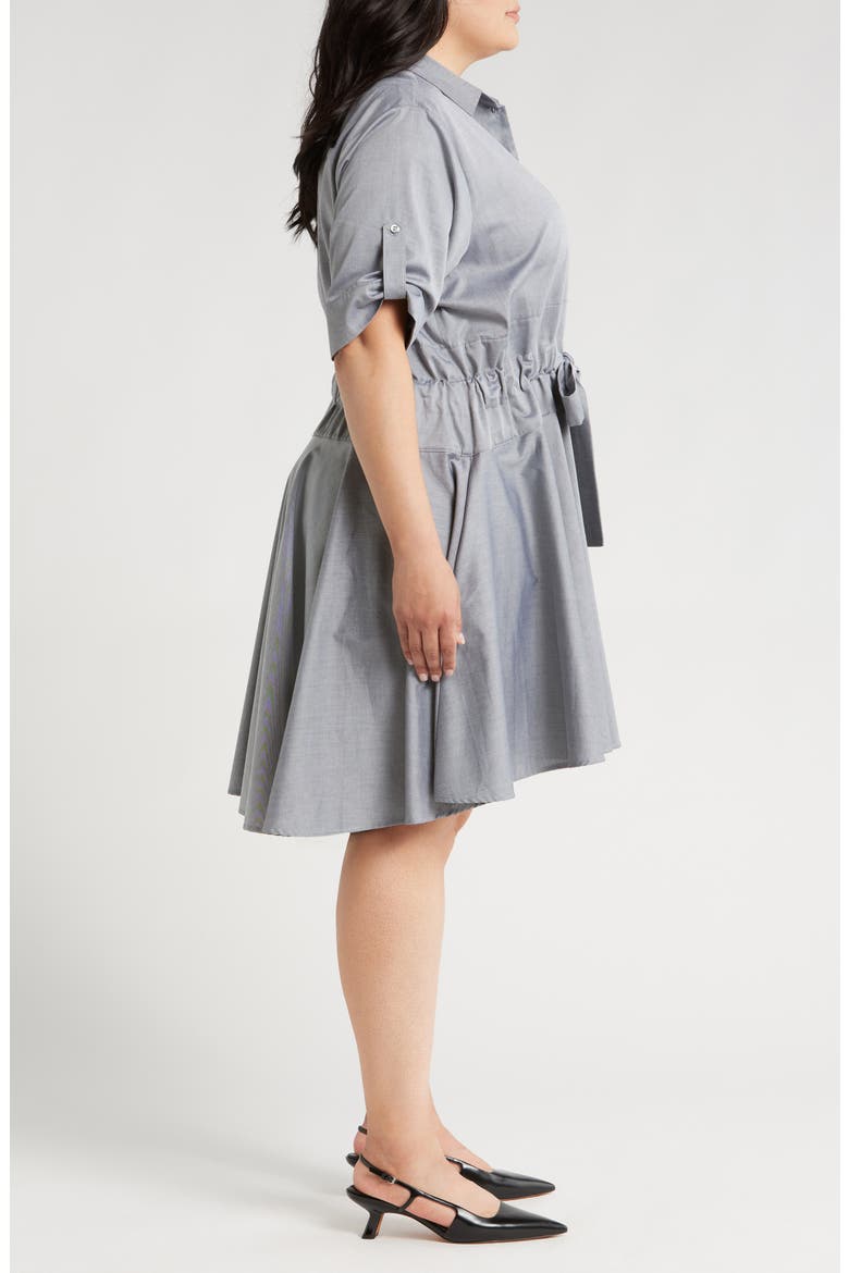 Meadow Drawstring Waist Shirtdress