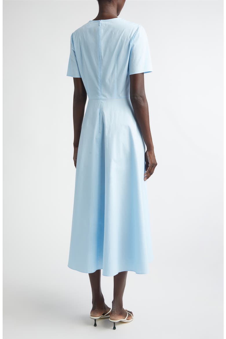 Chiné Cyclamen Floral Poplin Midi Dress
