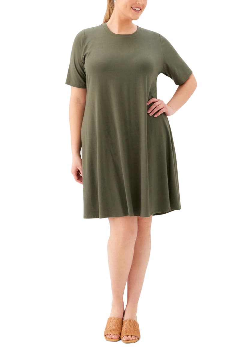 A-Line Jersey Minidress