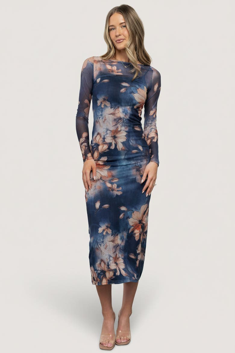 Darya Mesh Midi Dress