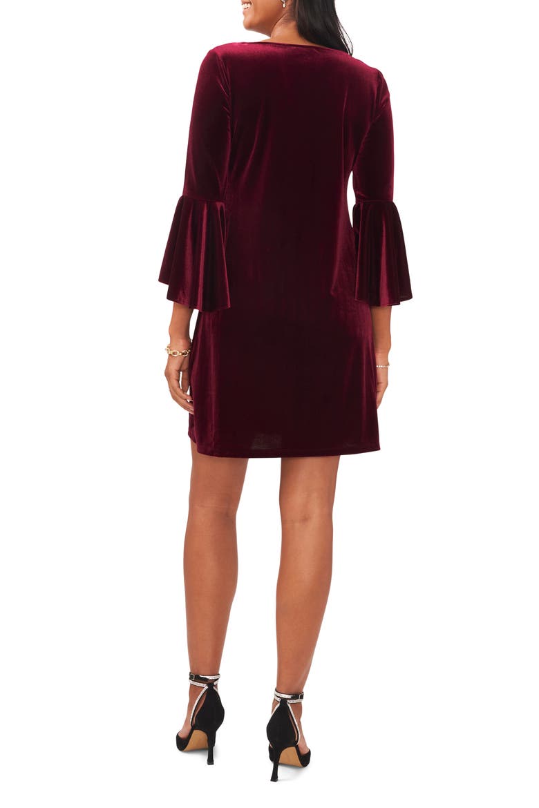 Velvet Bell Sleeve Dress