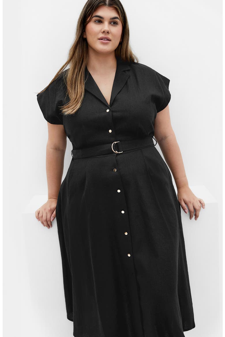 Liliana Short Sleeve Maxi Shirtdress
