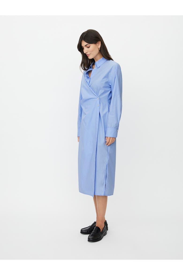 MaNeylora Wrap Midi Shirt Dress