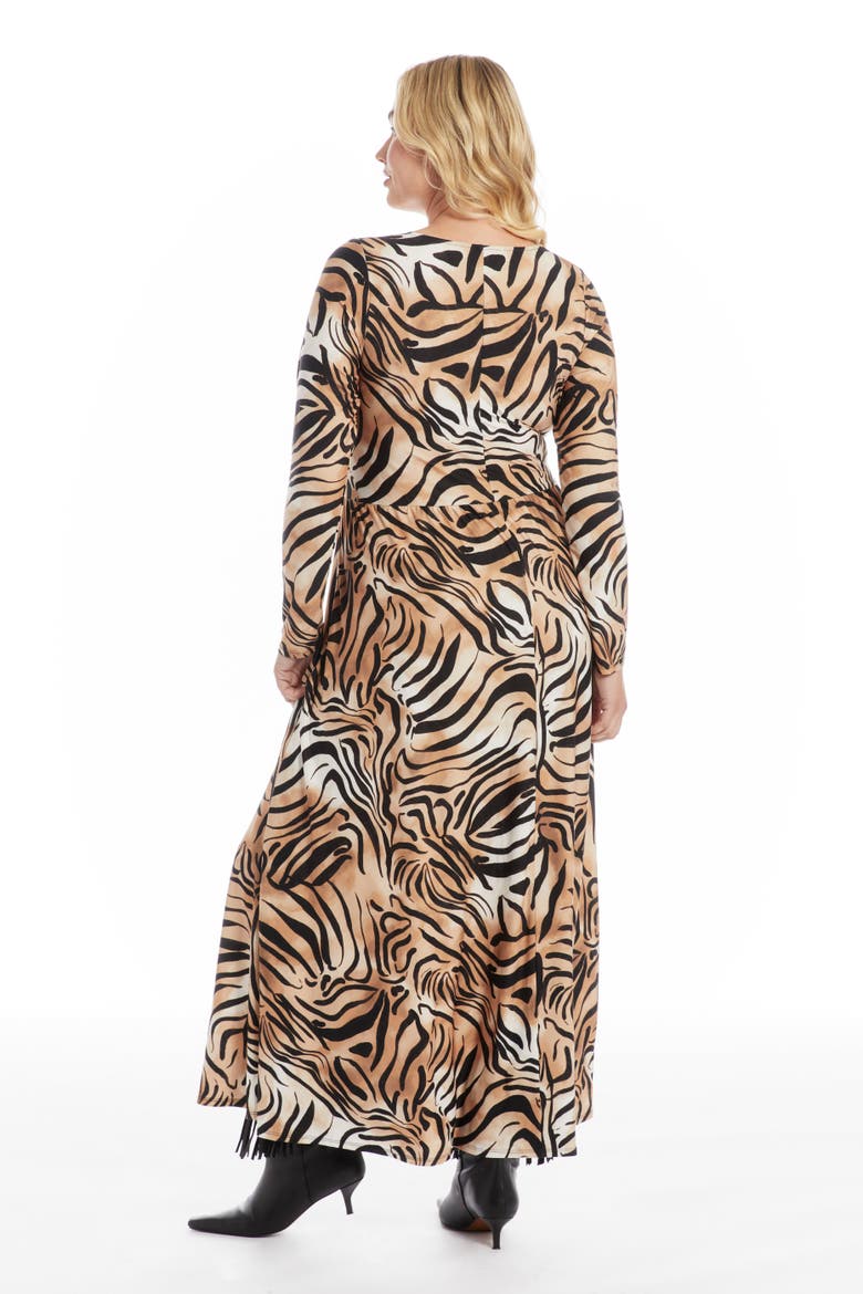 V Neck Maxi Dress