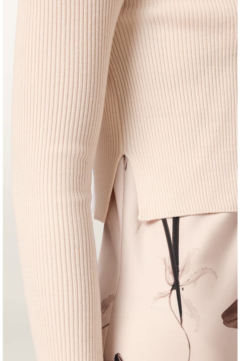 Hera Long Sleeve 2-in-1 Rib Sweater & Midi Slipdress